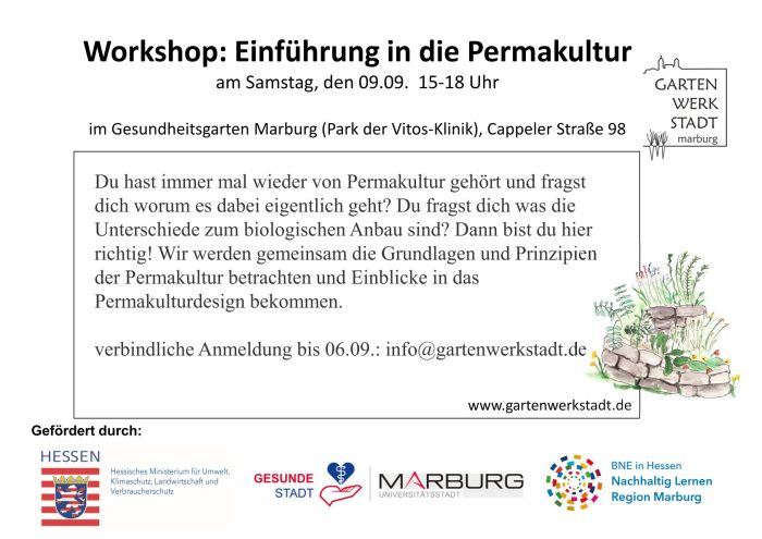 Das Plakat des Permakultur-Workshops.